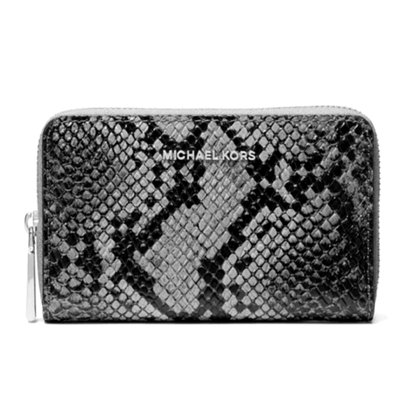 Michael Kors Jet Set Small Zippered Leather Wallet - Picture 1 of 4
